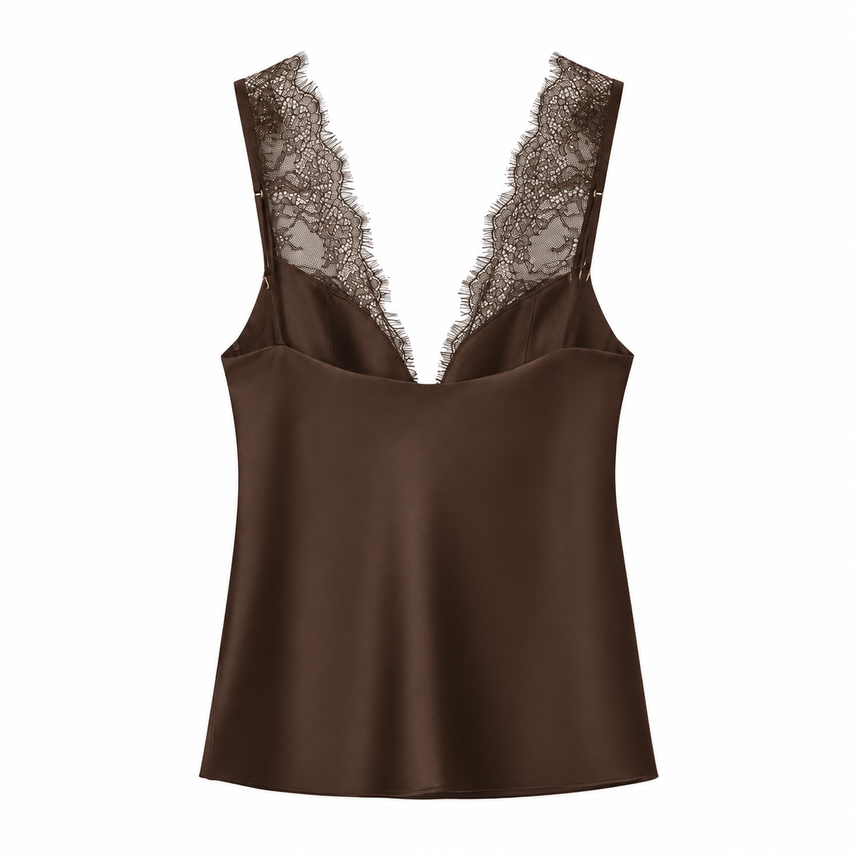 Lace Trim Satin Camisole