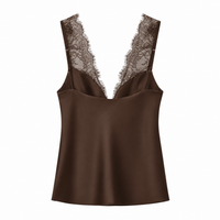 Lace Trim Satin Camisole