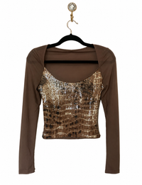 Sequin Croc Two-Piece Set