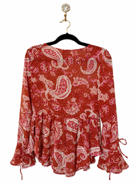 Rose Paisley Boho Kimono Top