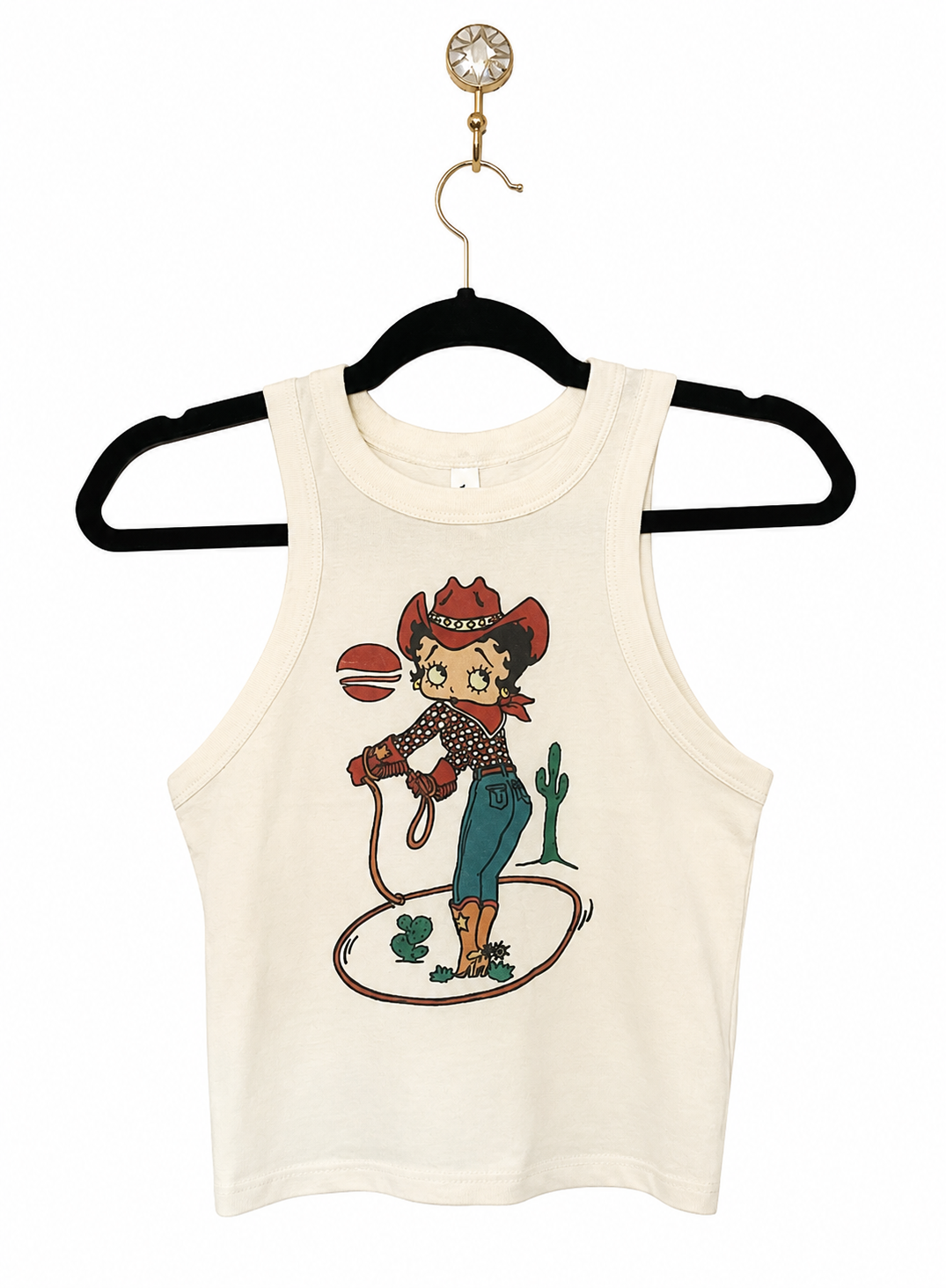 Cowgirl Betty Graphic Crop Tank