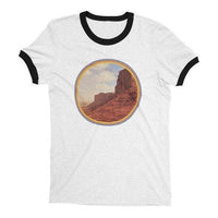 Vintage Desert Graphic Tee (White Ringer) — Women's Close Fit